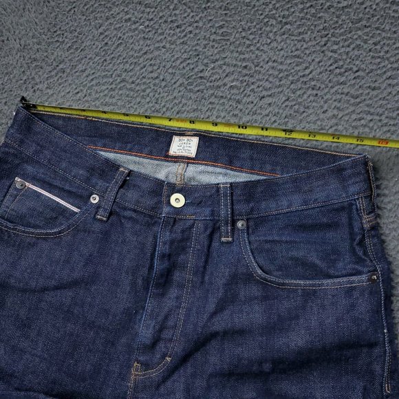 J. Crew Vintage Slim Fit Button Fly Jeans Cotton Blue Mens Size 30x30 - Picture 7 of 10